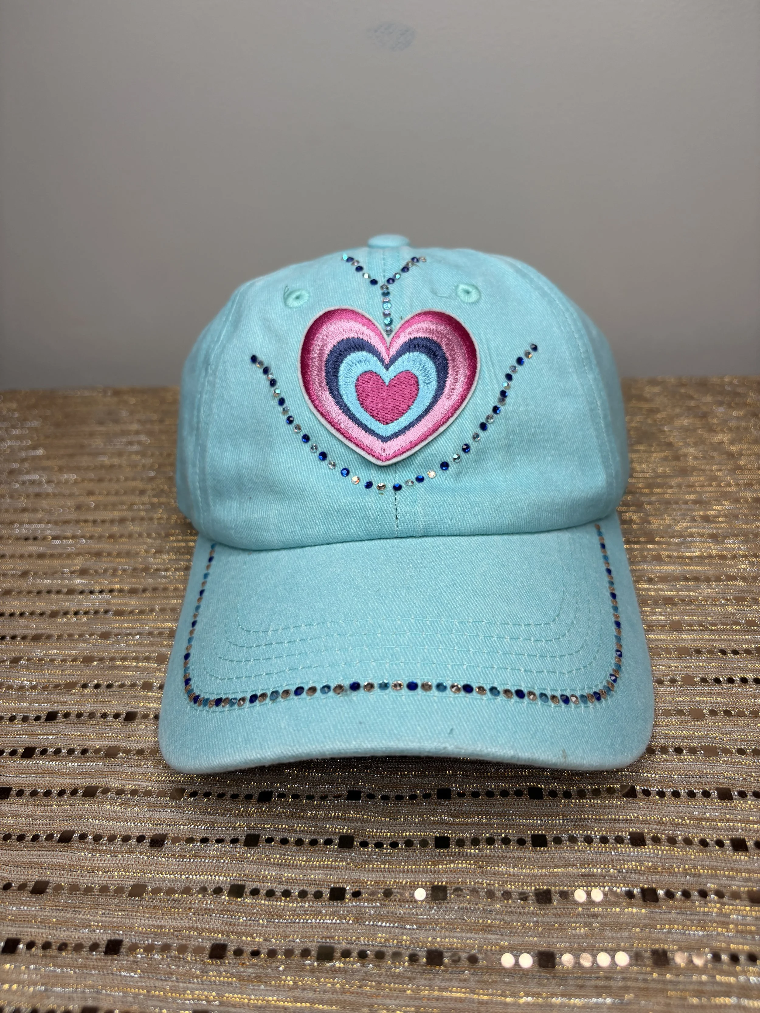 Heart Vintage Wash Cap (OS)