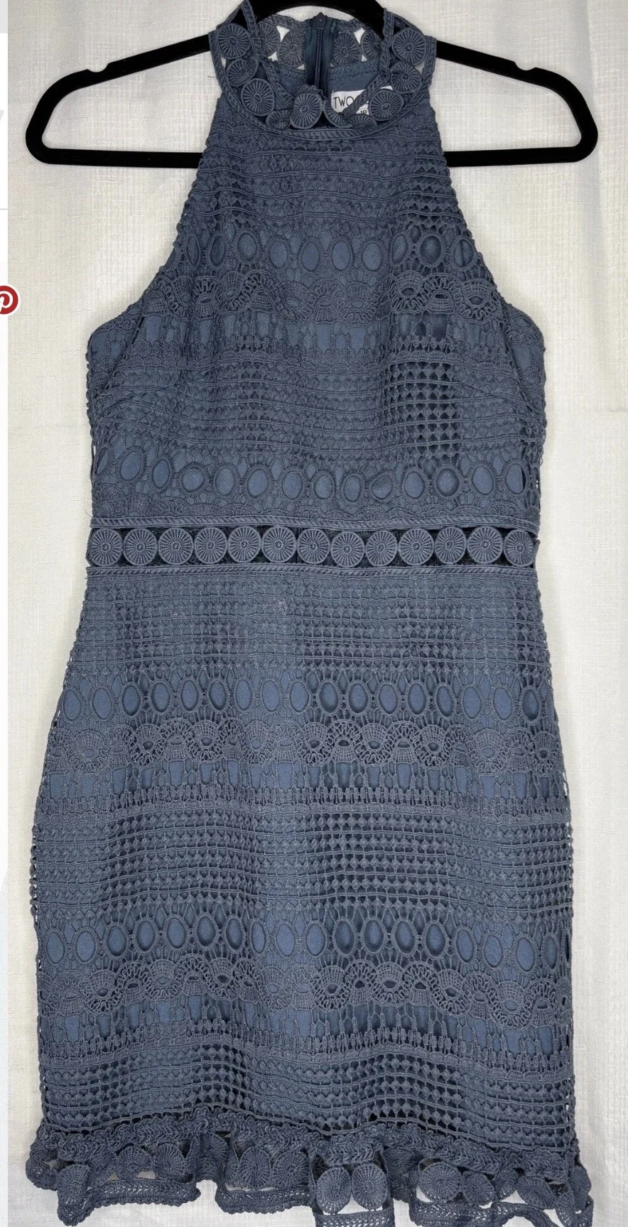 Petrol Blue Embroidered Dress (10)