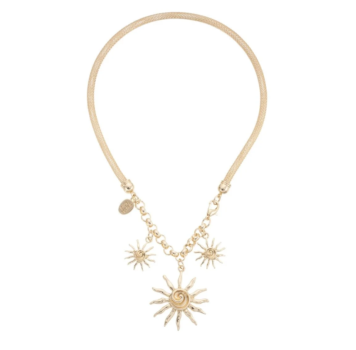 Gold Sun Rope Necklace (39cm)