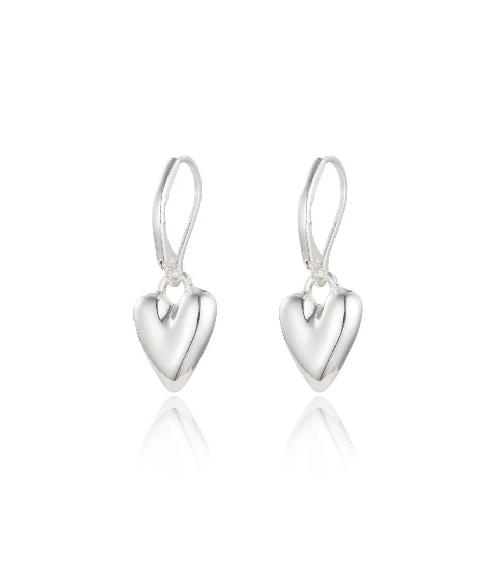 Silver Heart Earrings