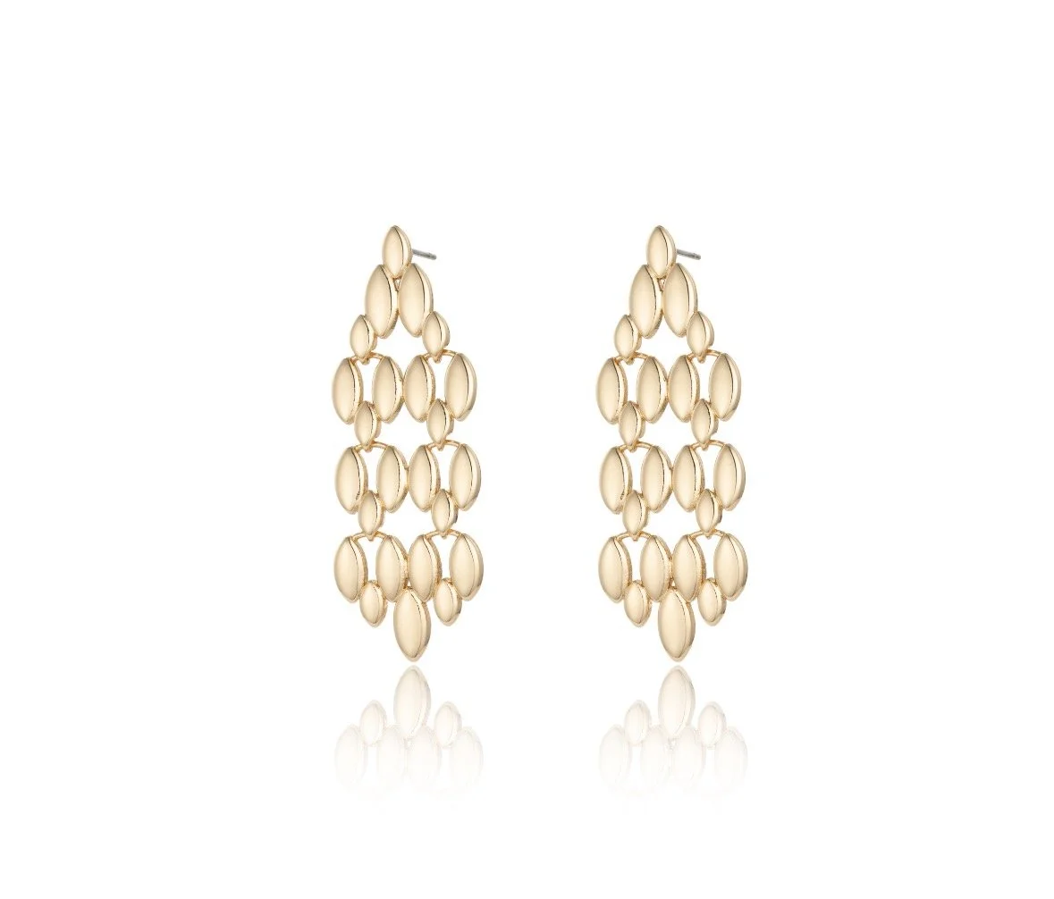 Gold Rain Drop Earrings