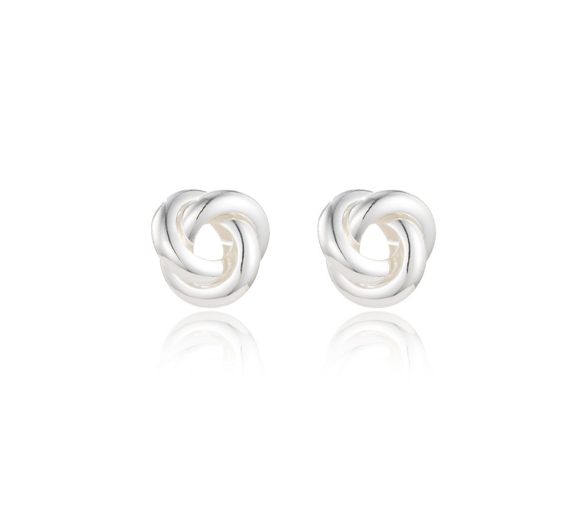 Silver Knot Earrings (1.5cm)