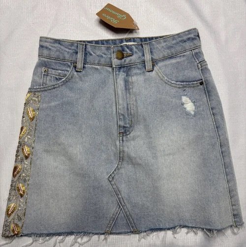 Upcycled Denim Skirt (14)