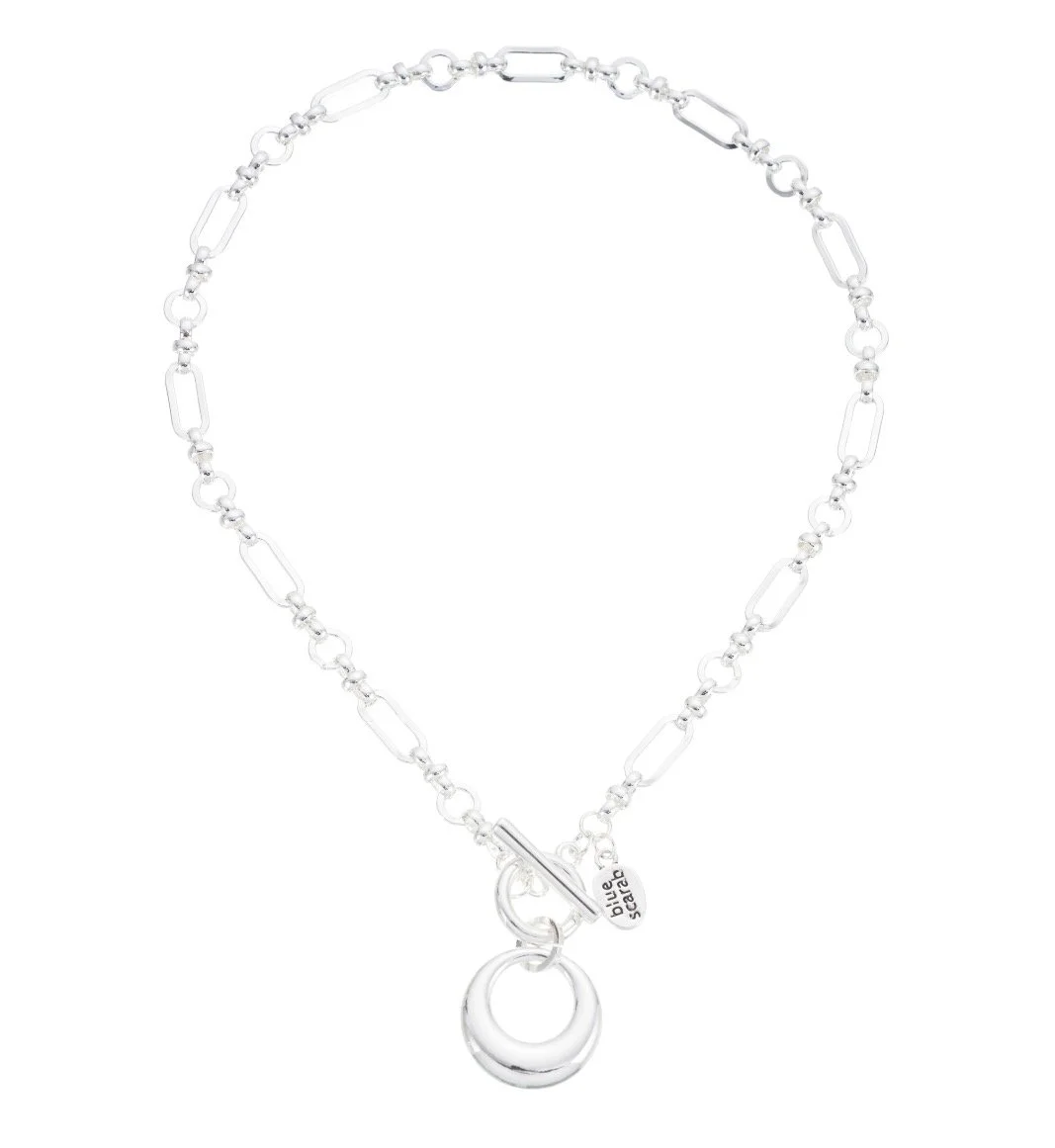 Silver Circle Necklace (40cm)