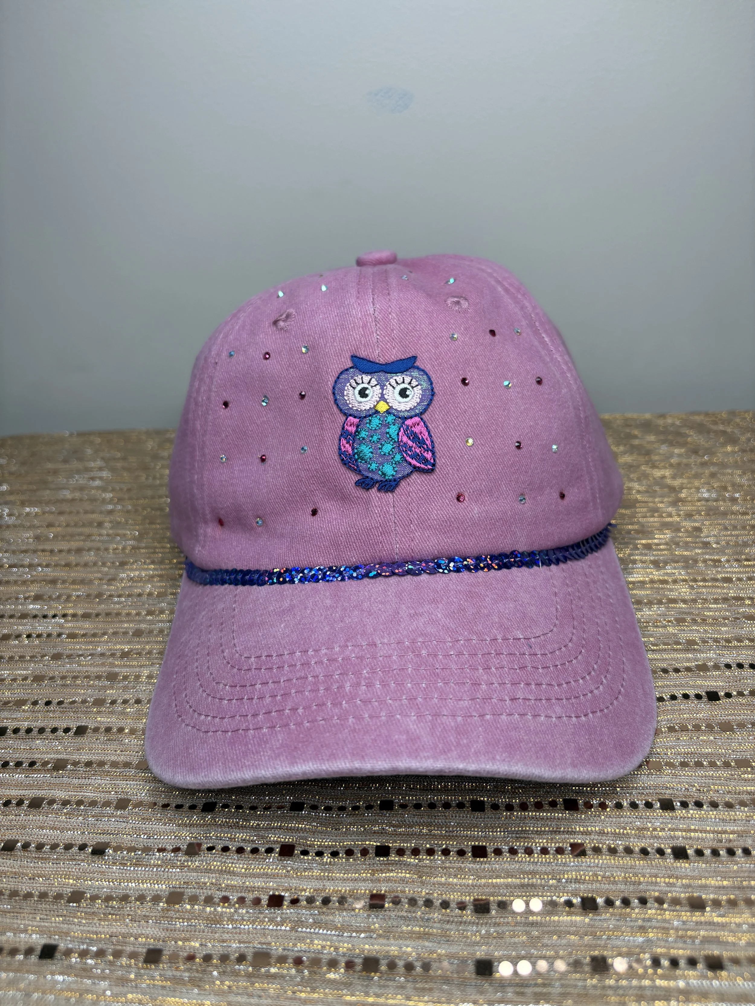Vintage Wash Owl Cap (OS)