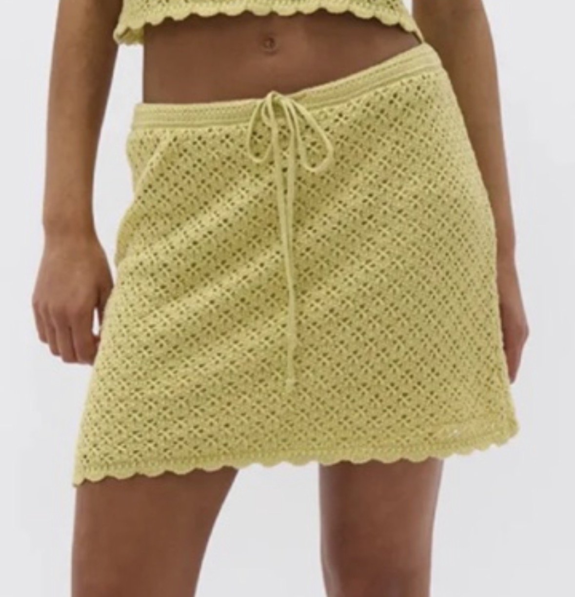 Knitted Mini Skirt (S)
