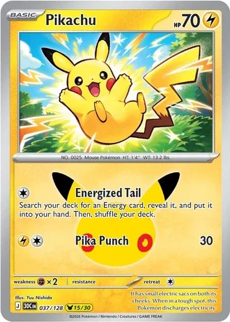 Pikachu Rare 30th Celebration 15/30