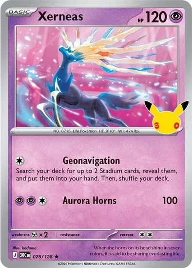 30th Celebration Xerneas 076/128