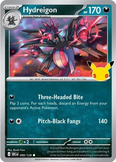 30th Celebration Hydreigon 099/128