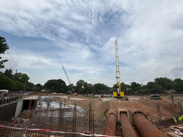 Figure 10. Custer Avenue Multi-Benefit Capacity Relief Project in Peoplestown, courtesy CBS News Atlanta.
