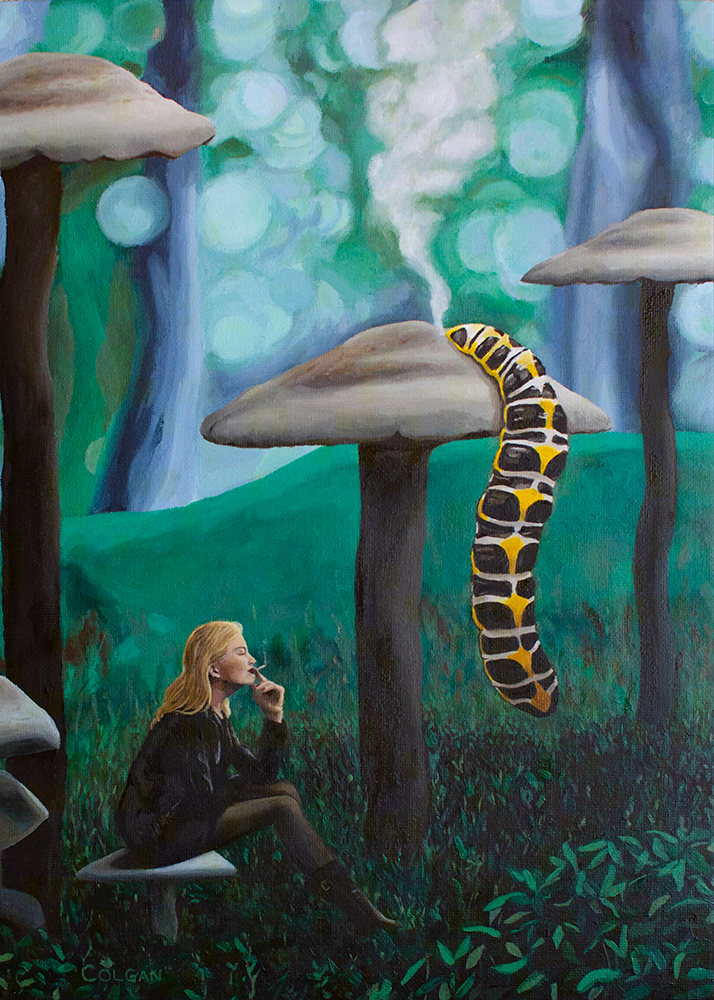 Catching Up, Original Oil Painting