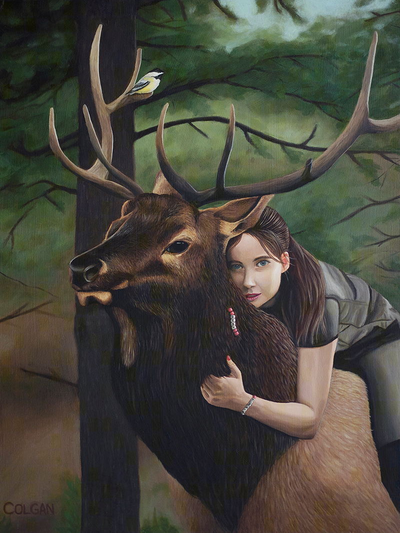 Best Friends, Original Oil Painting