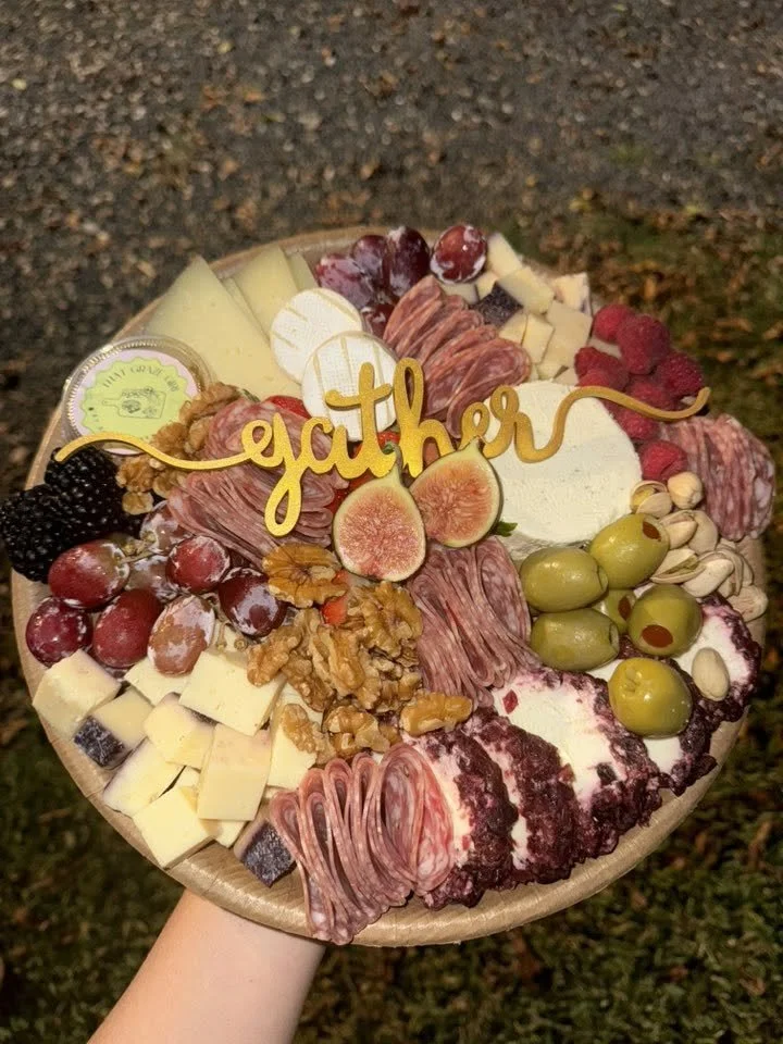 12" Charcuterie board that feeds 4-6 as an appetizer $95.00 