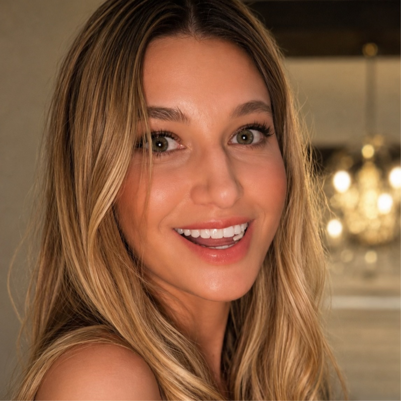 Stephanie Levine, founder of Sourire, smiling.