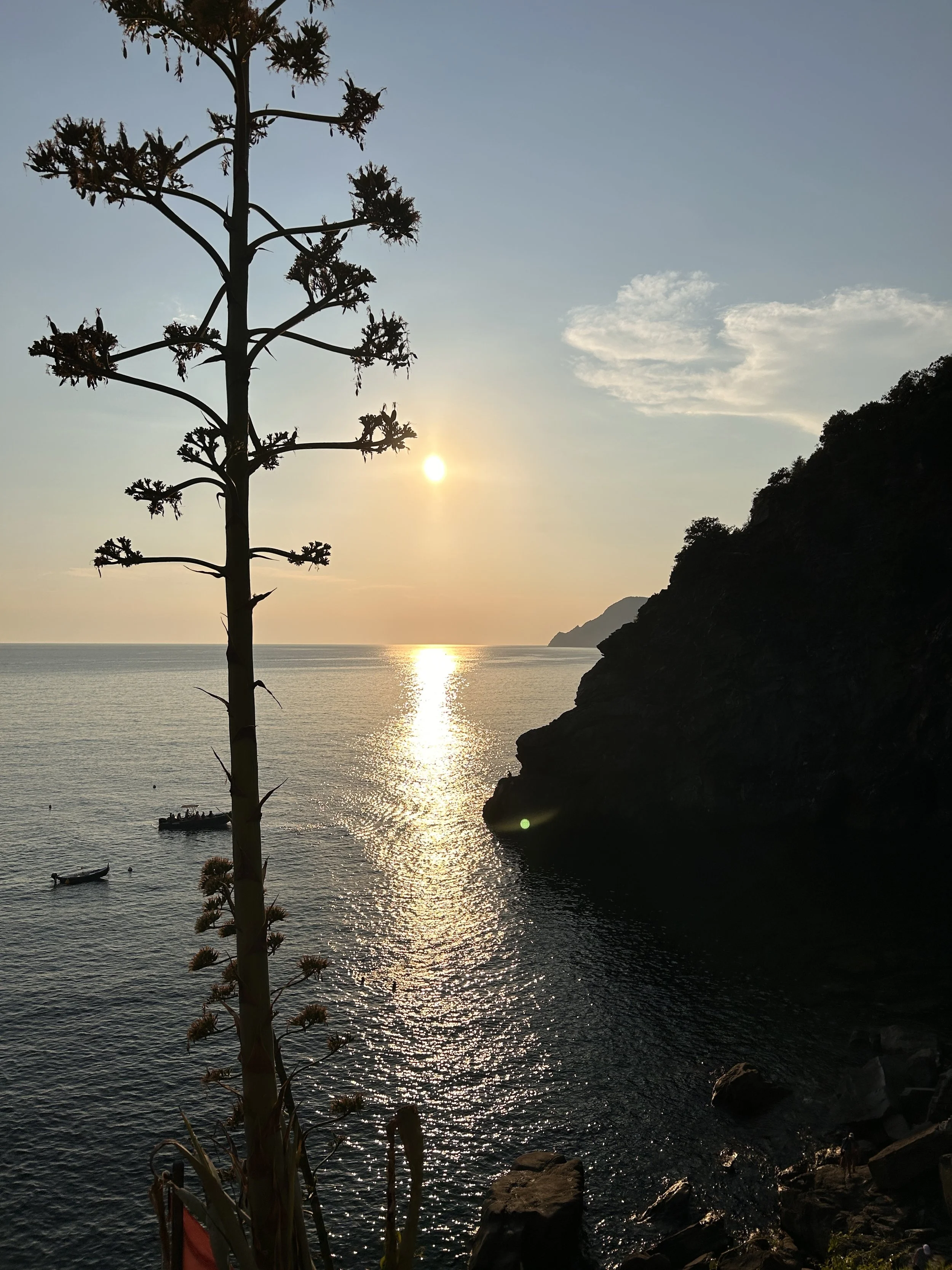 Cinque Terre sunsets are amongst the most spectacular in Italy.
