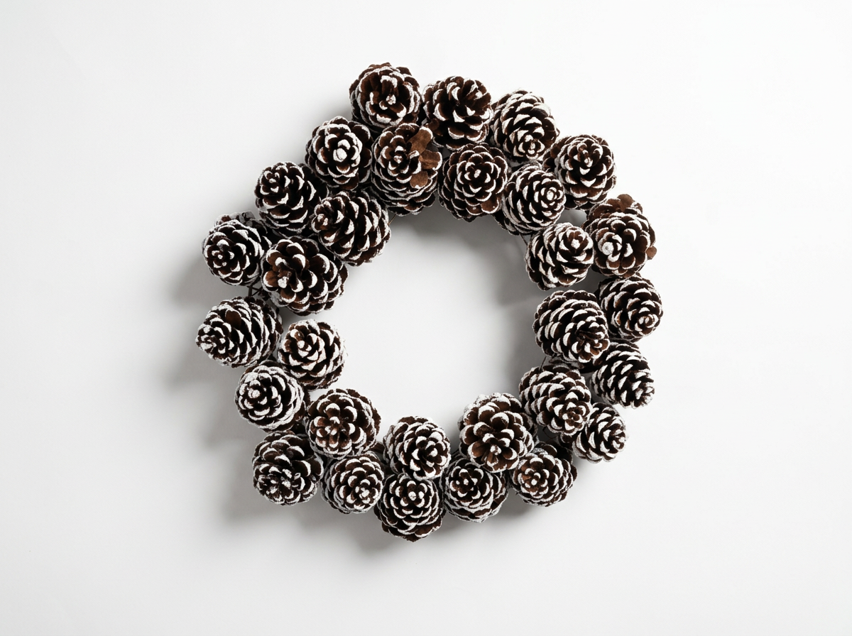 Handmade Premium Ponderosa Pinecone Wreath – Custom Finishes