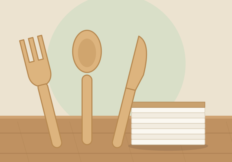 Napkins & Utensils