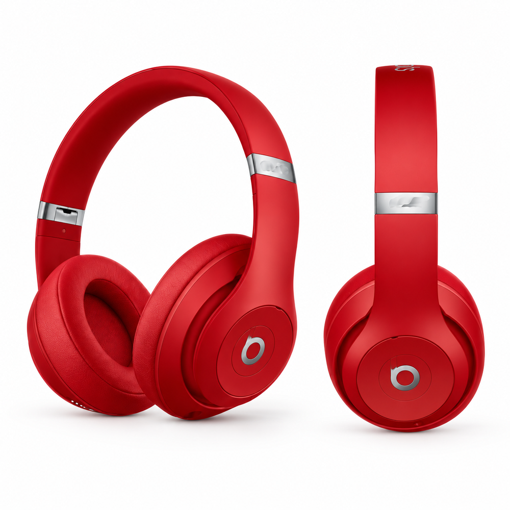 Red Headphones, Two Studio Views.png