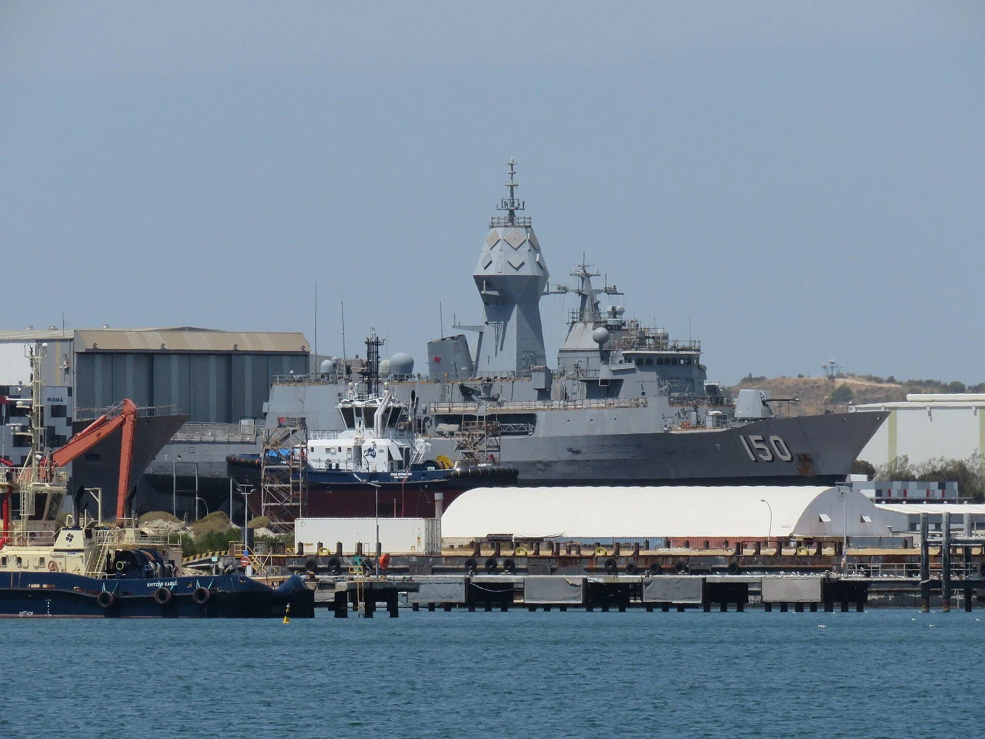 Anzac-class frigate at Henderson shipyard