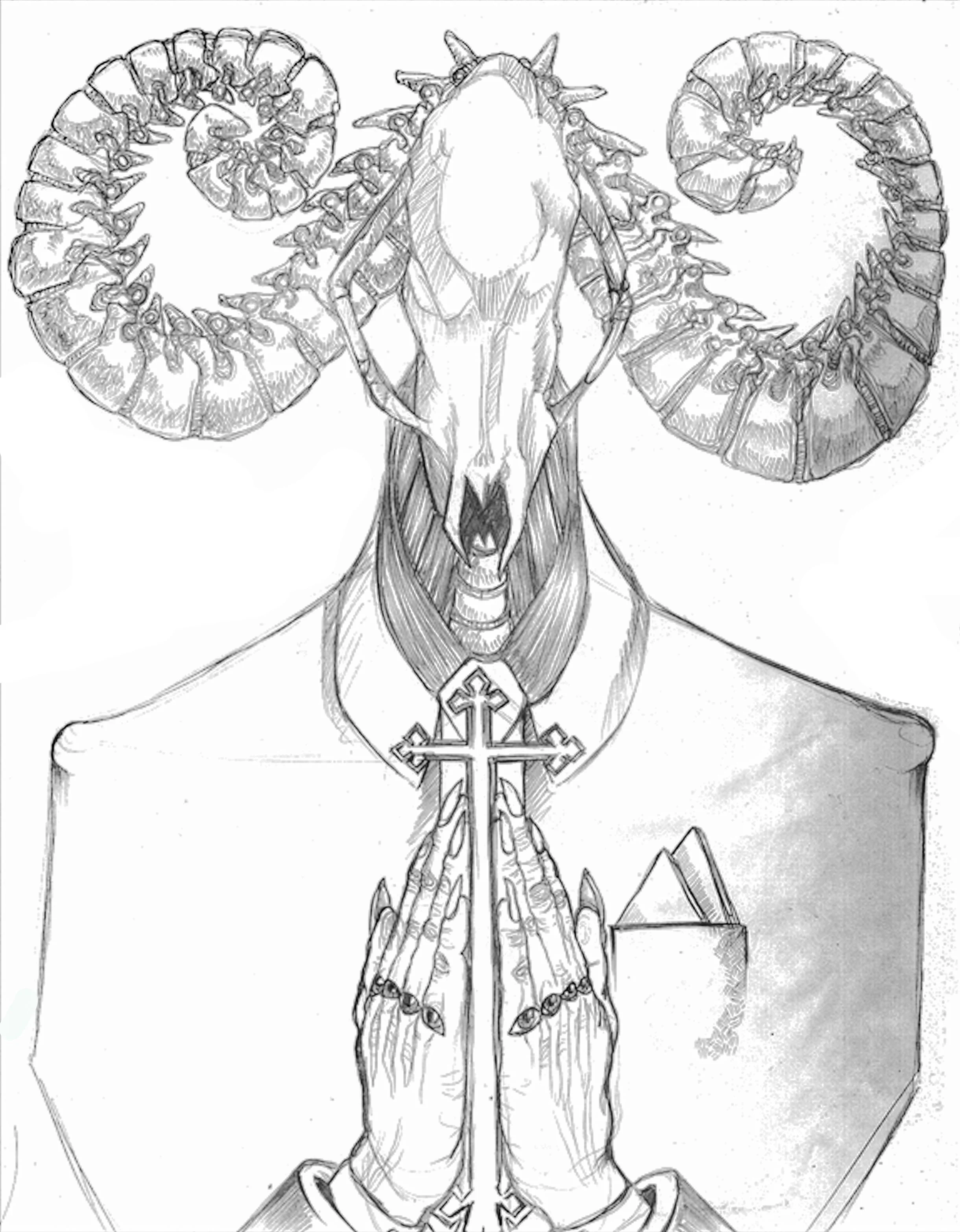 9 Hindi Siya Marunong Magdasal Sa Diyos Mo - pencil on paper (8 x 11 inches) Marius Black 2009.jpg