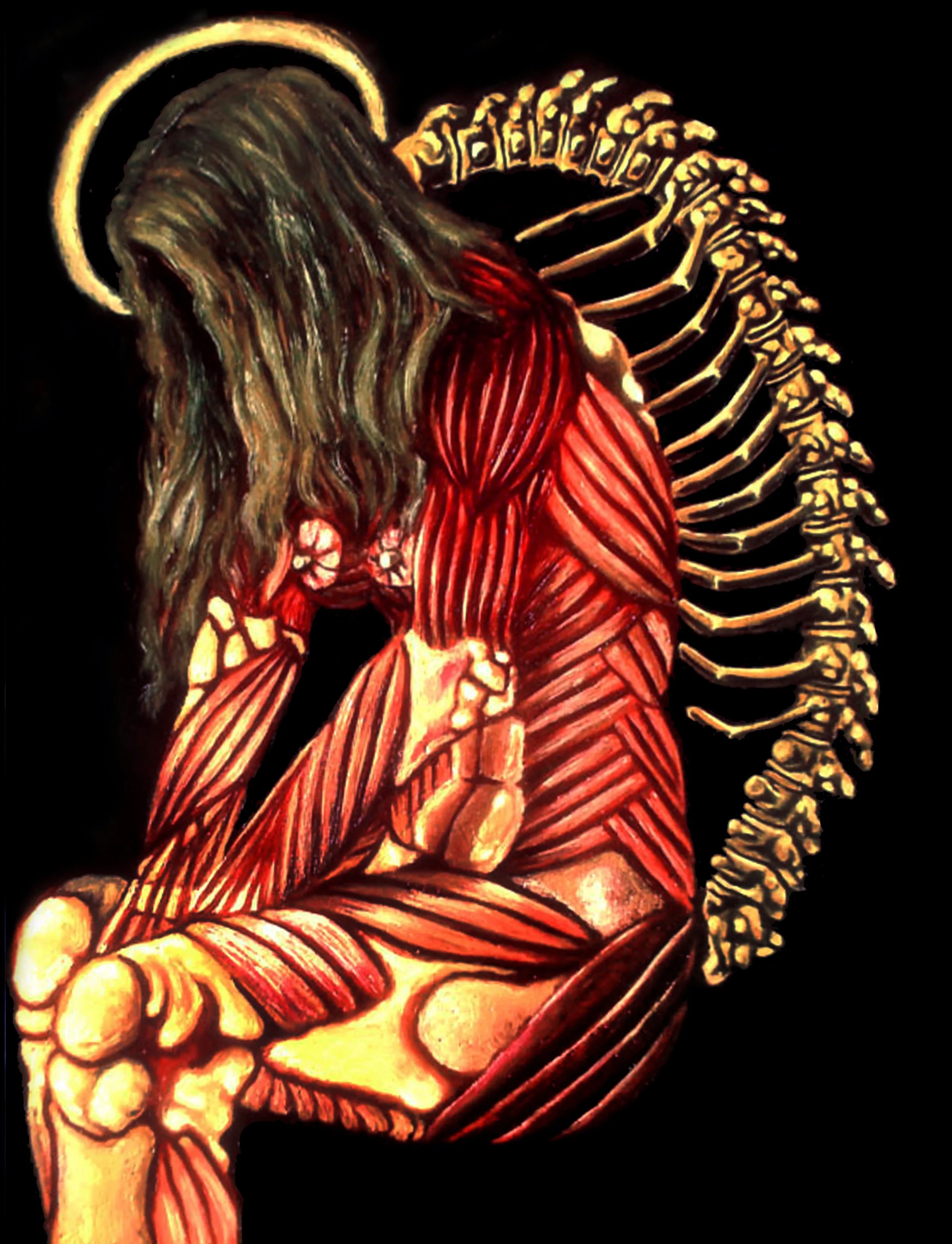 13 Hindi Na Siya Masasaktan - oil on 11 canvases (30 x 40 inches) Marius Black 2009.jpg
