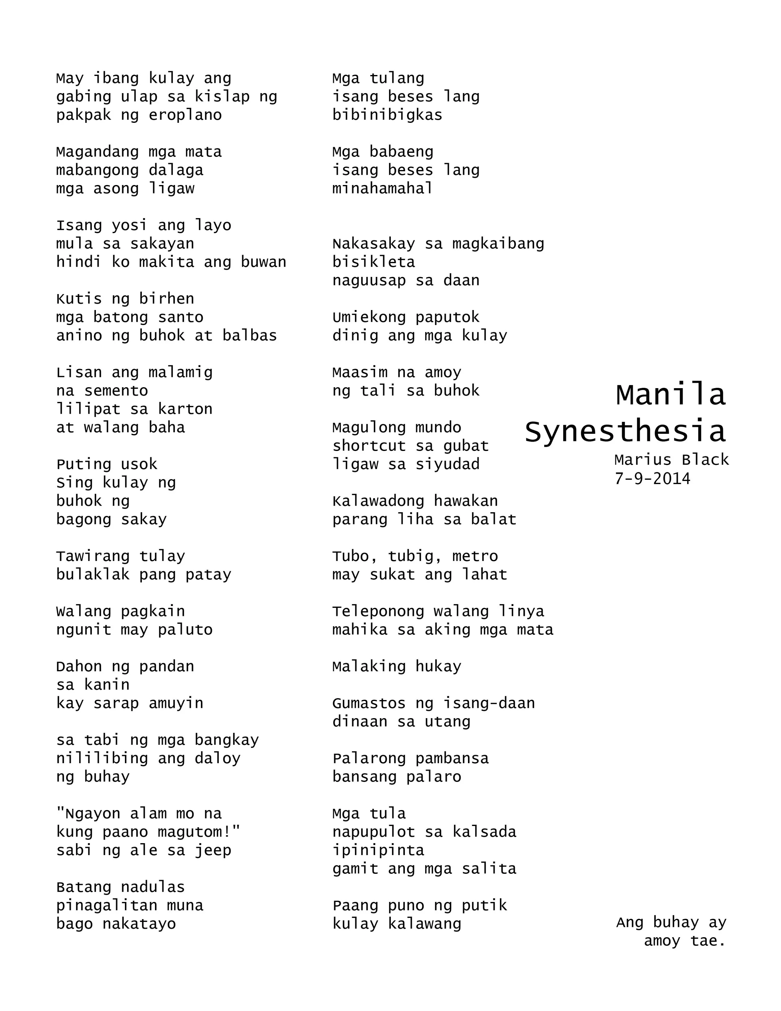 MANILA SYNESTHESIA (Blue Bunshin) by Marius Black 7-9-2014.jpg