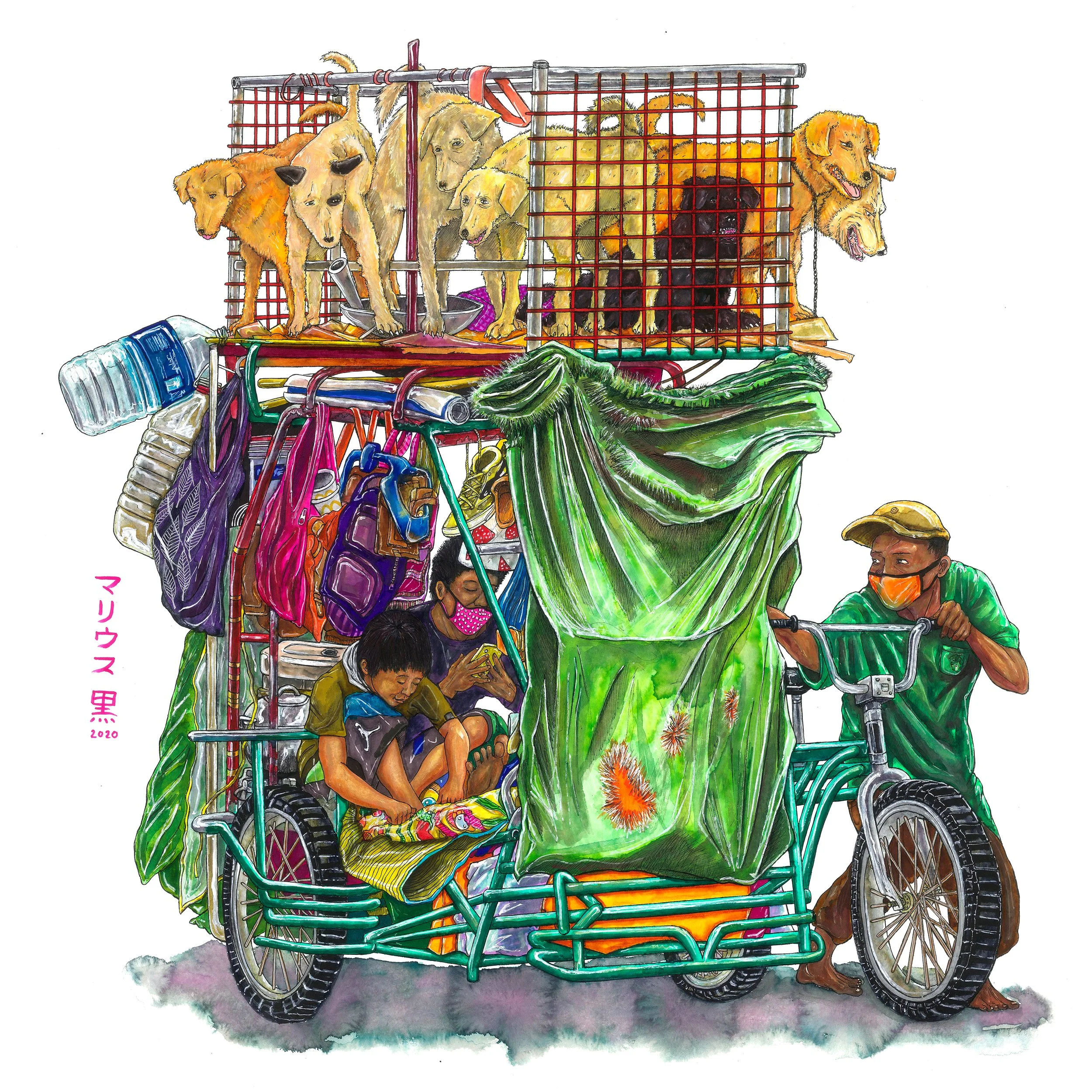 191 UNDERDOGS - 24 x 24 inches Marius Black 2020.jpg