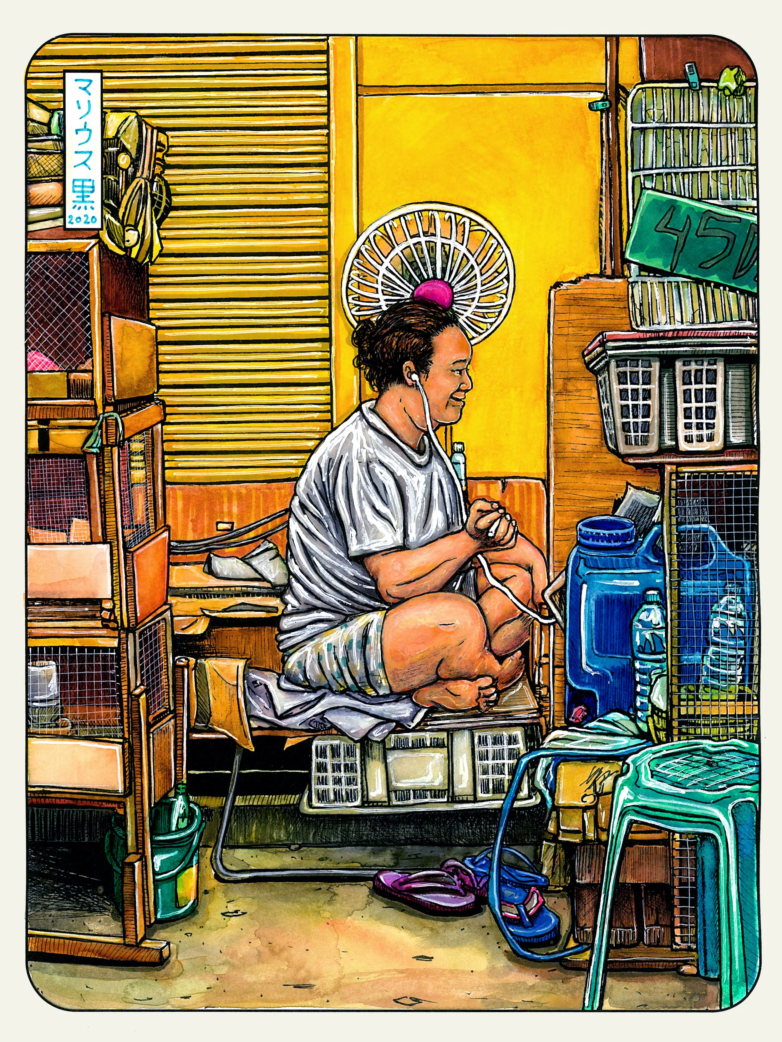 152 BLUMENTRITT BUDDHA - Marius Black 2020.JPG