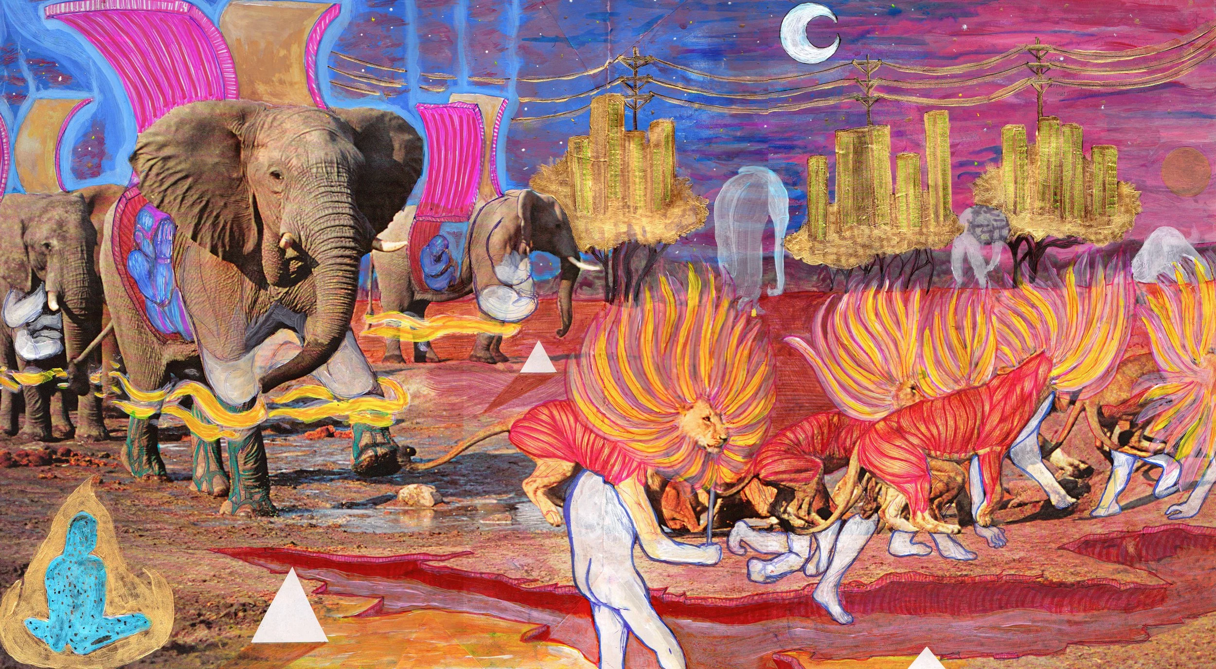 21 Space Search - book vandalism (12 x 21 inches) Marius Black 2013.jpg