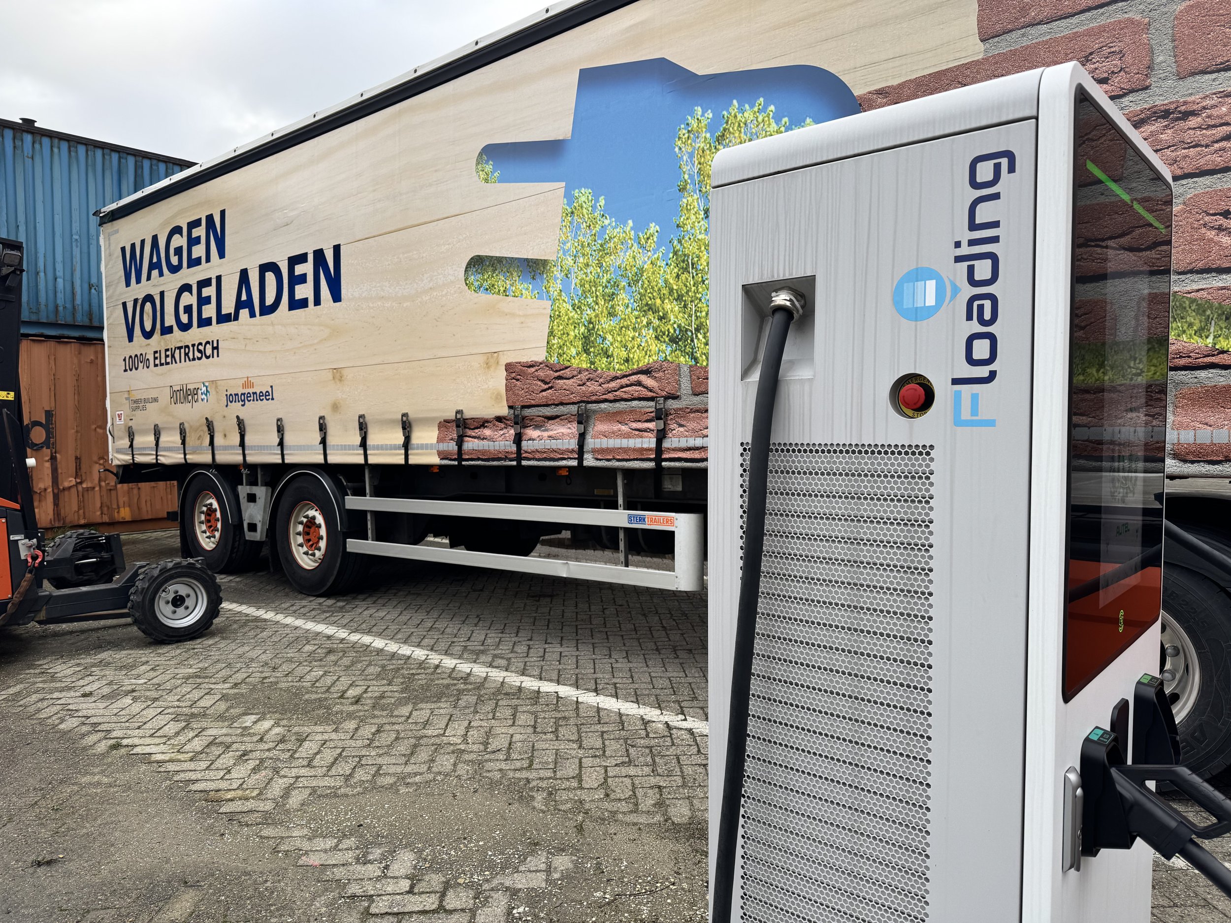 Lader voor een elektrische truck