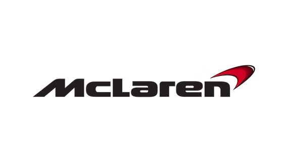 McLaren logo with red swoosh