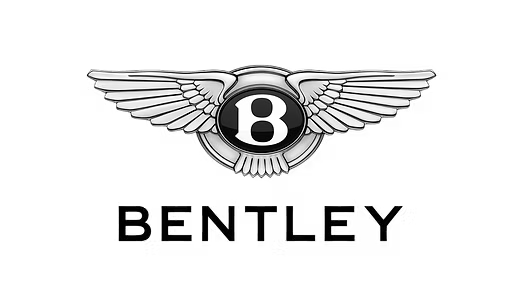Bentley logo with wings and a large 'B' in the center.