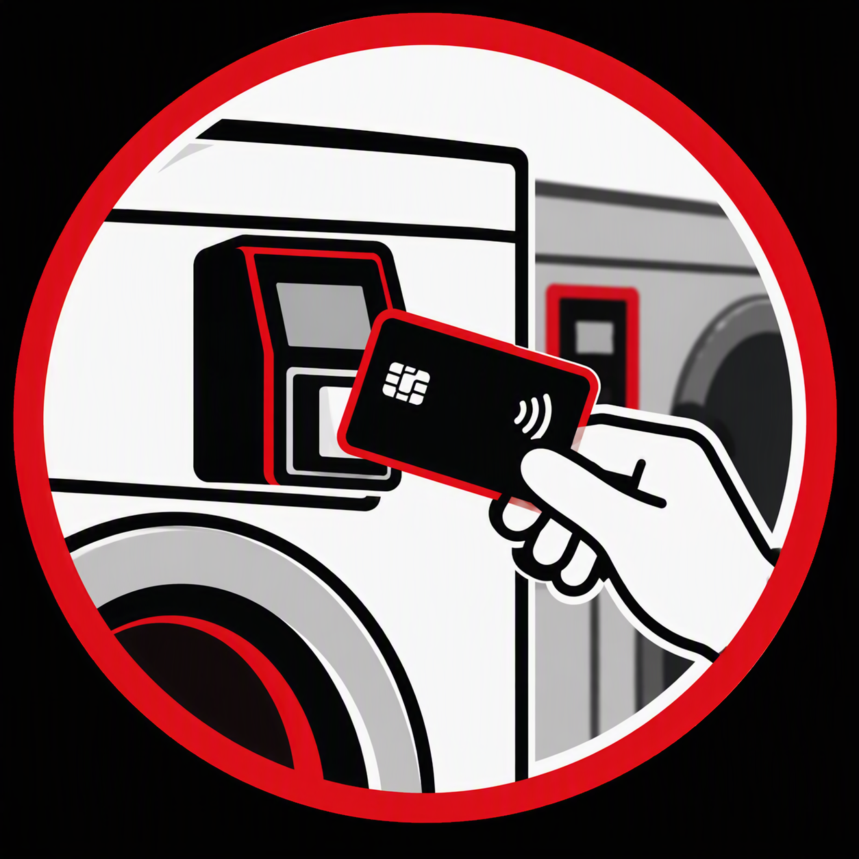 Using a credit card at Main Street Laundry