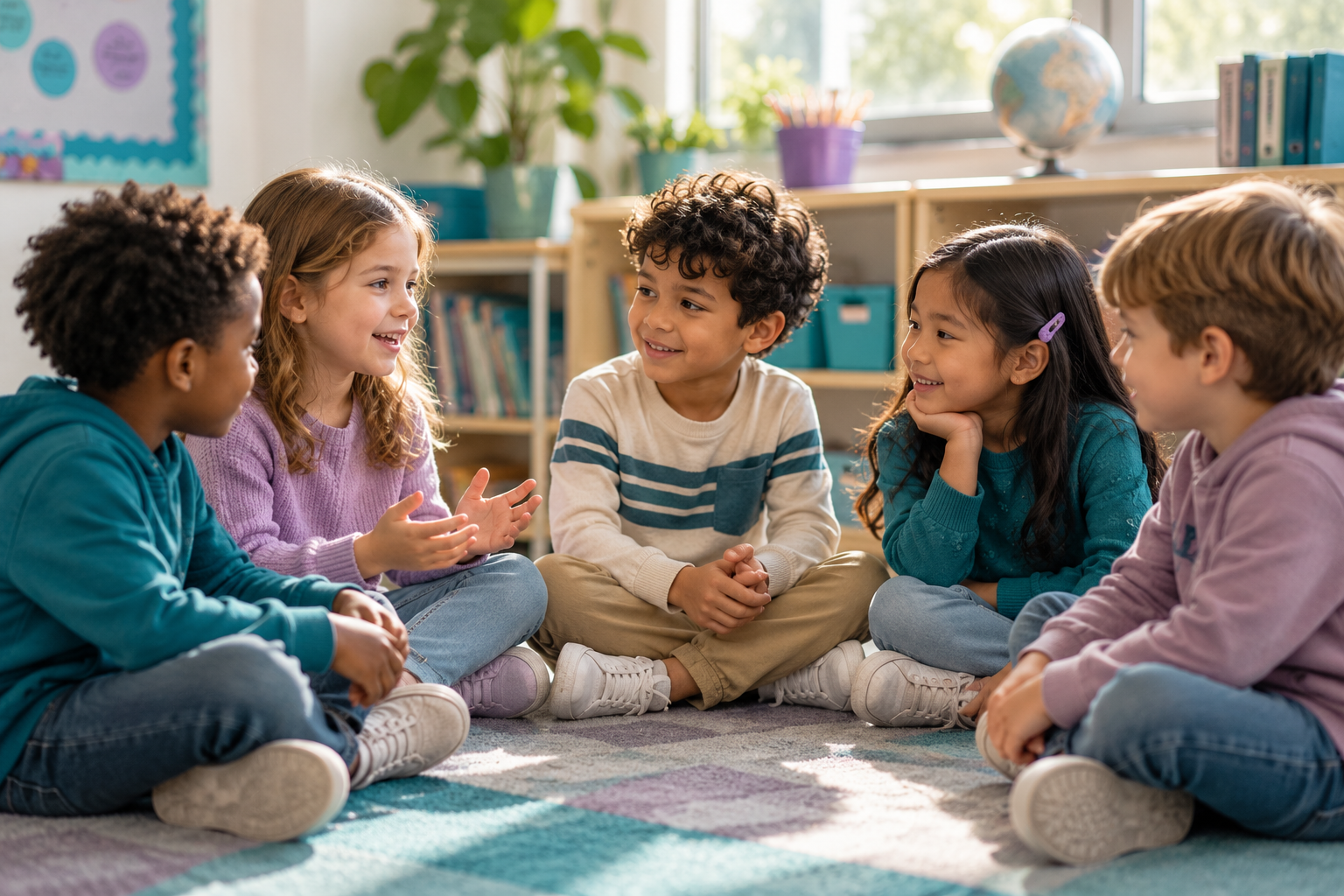 5-8 yr olds talking