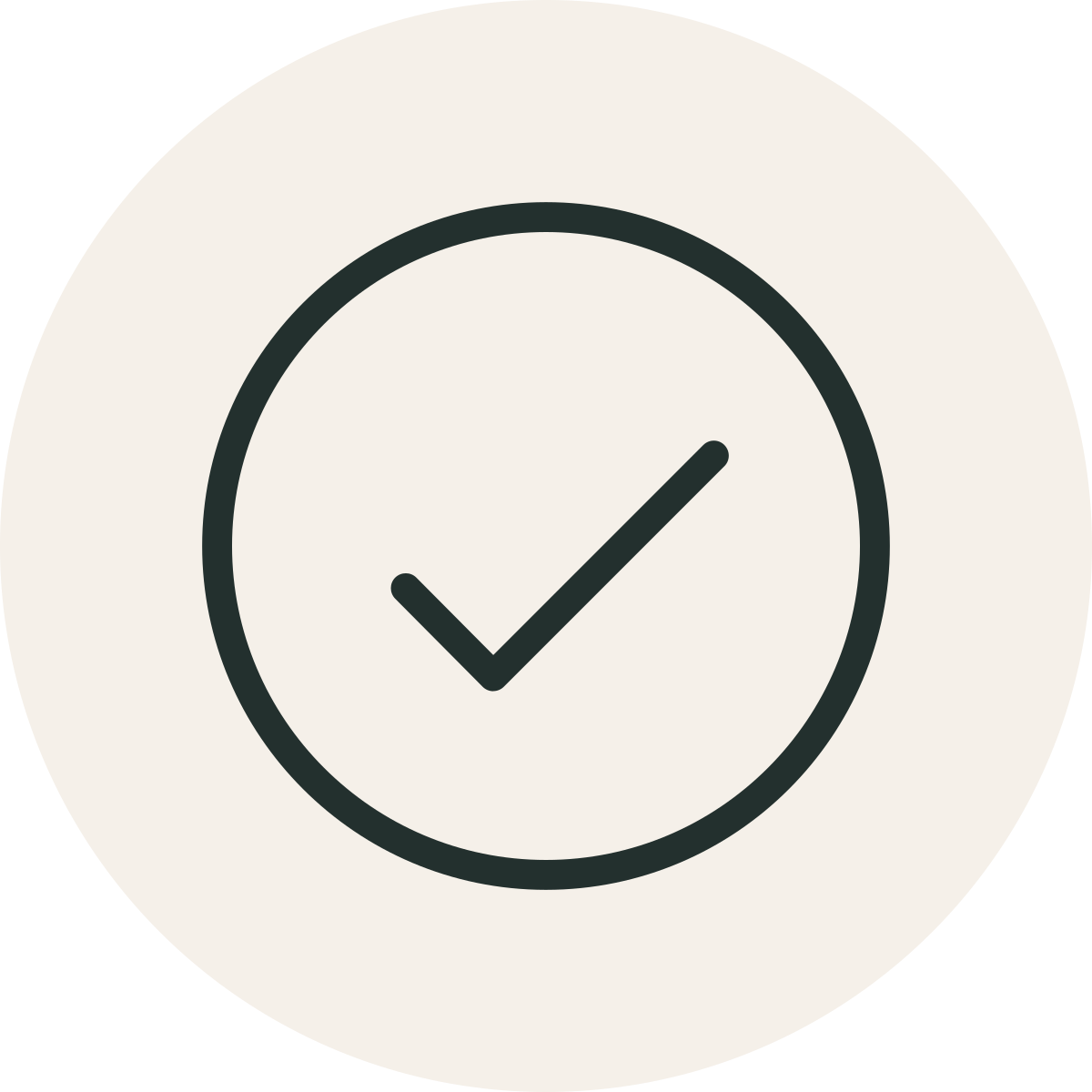 A clock icon with a check mark inside it.