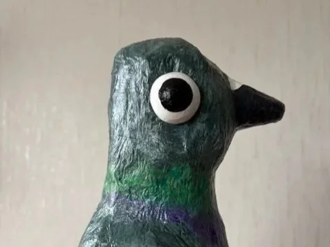 Paper Mache Pigeon