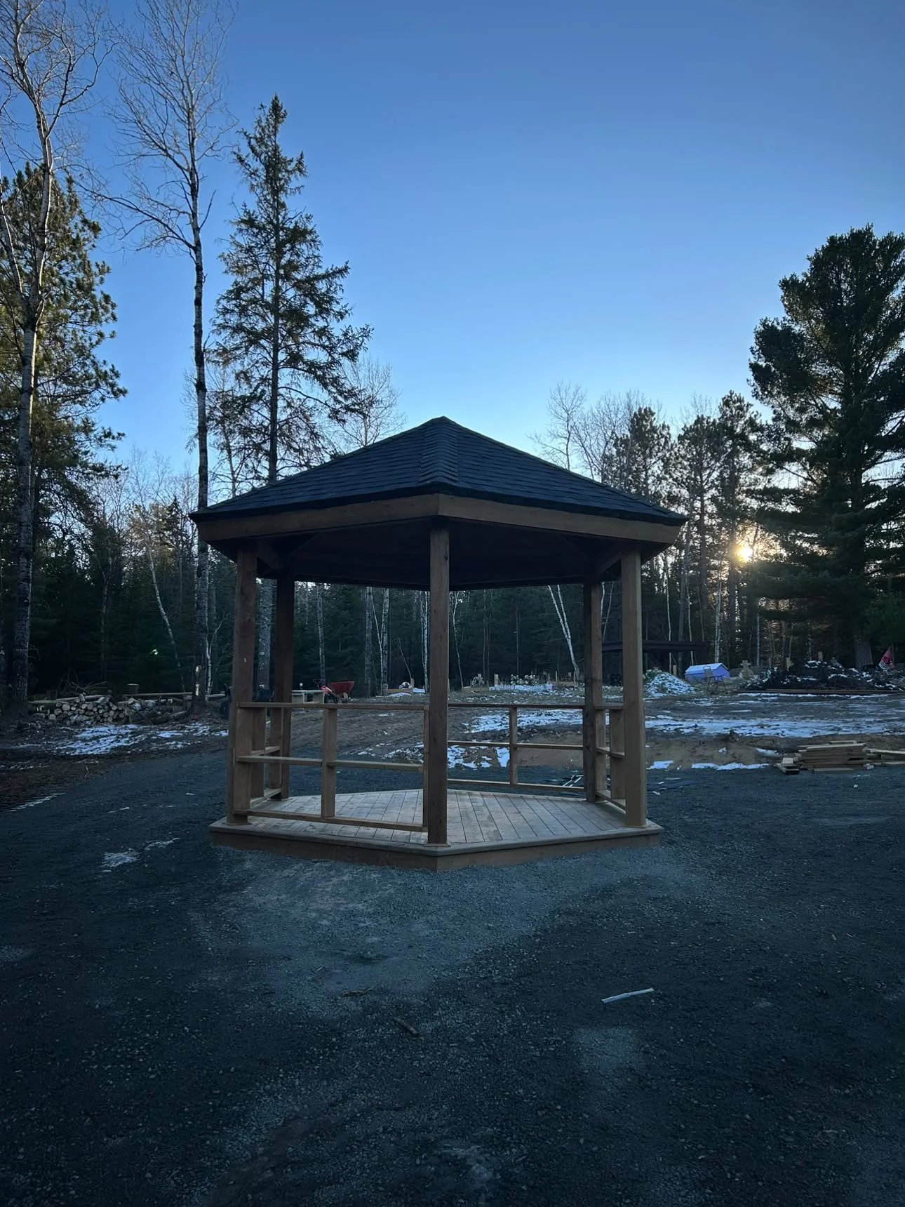 Custom built gazebo - Onigaming Cemetery for the elders (2026)