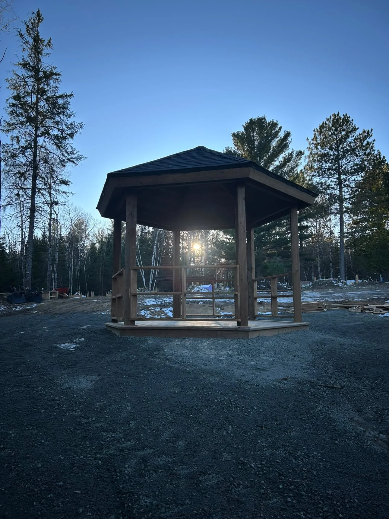 Custom built gazebo - Onigaming Cemetery for the elders (2026)