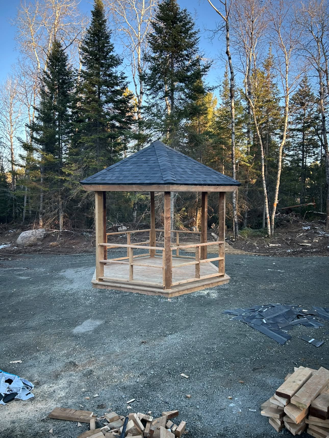 Custom built gazebo - Onigaming Cemetery for the elders (2026)