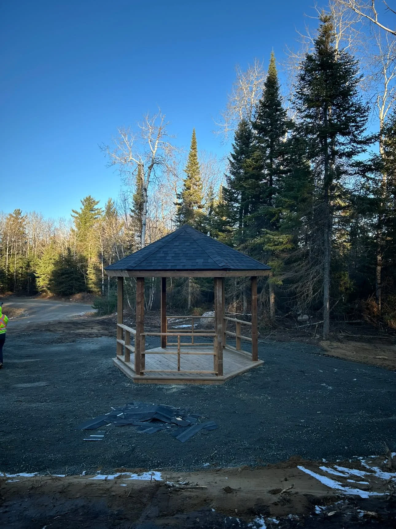 Custom built gazebo - Onigaming Cemetery for the elders (2026)