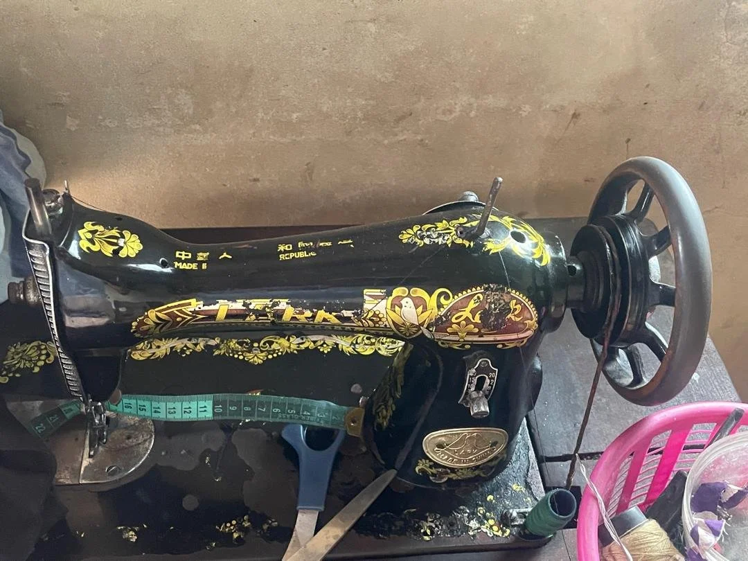 vintage sewing machine, Benin
