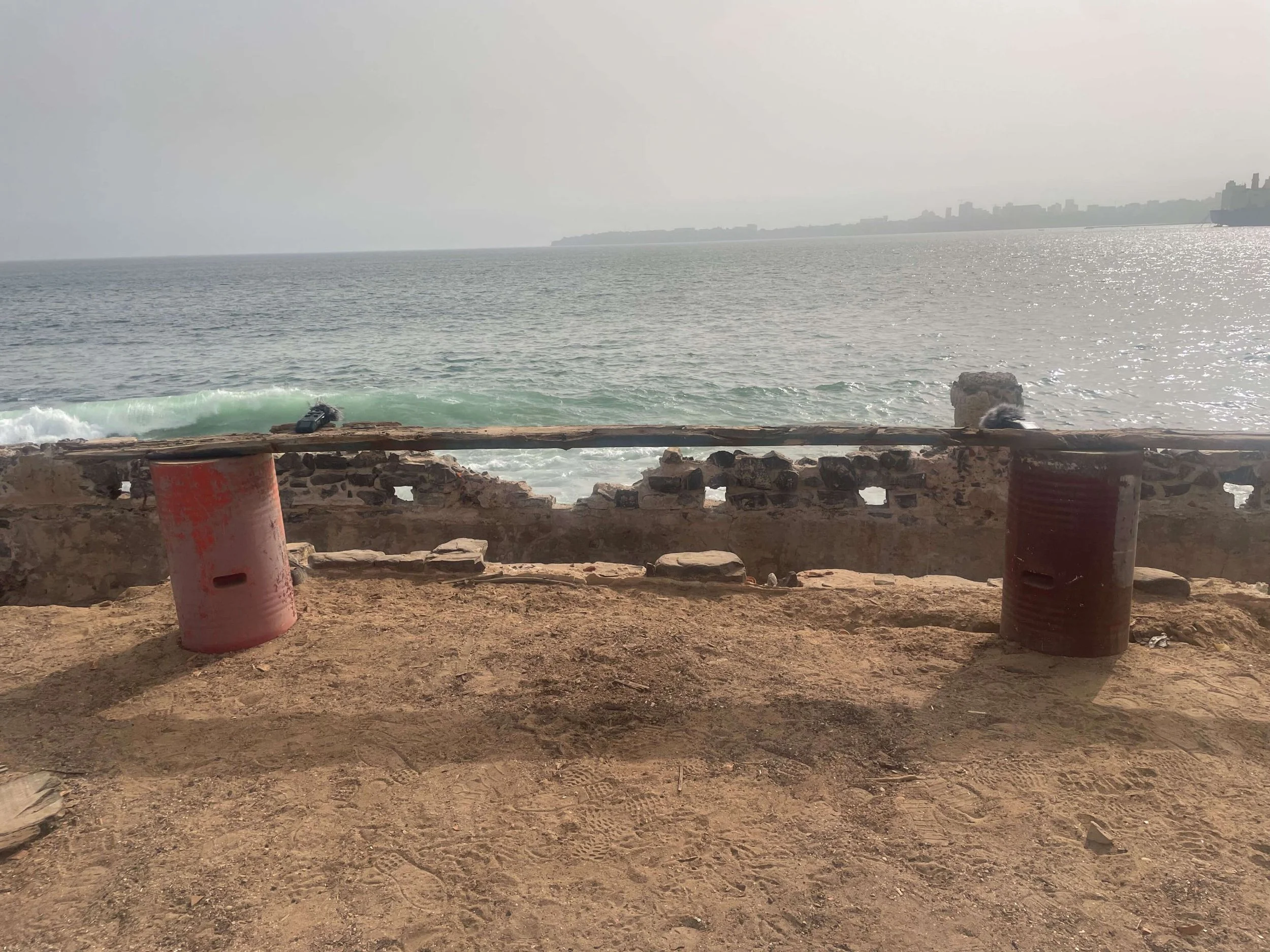 Field recording, ocean, senegal