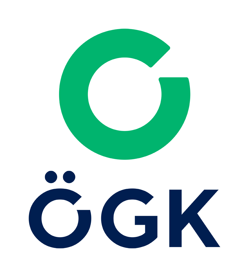 Das Logo des örtlichen Gesundheitsamtes, bestehend aus einem grünen Kreis mit einem Ausschnitt und den Buchstaben 'Ö GK' darunter.