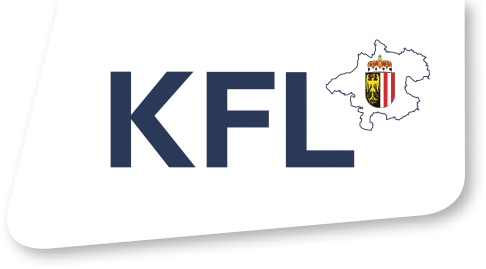 Logo der Kneipp-Fußball-Liga (KFL) mit einer Deutschlandkarte und dem Emblem von Baden-Württemberg.