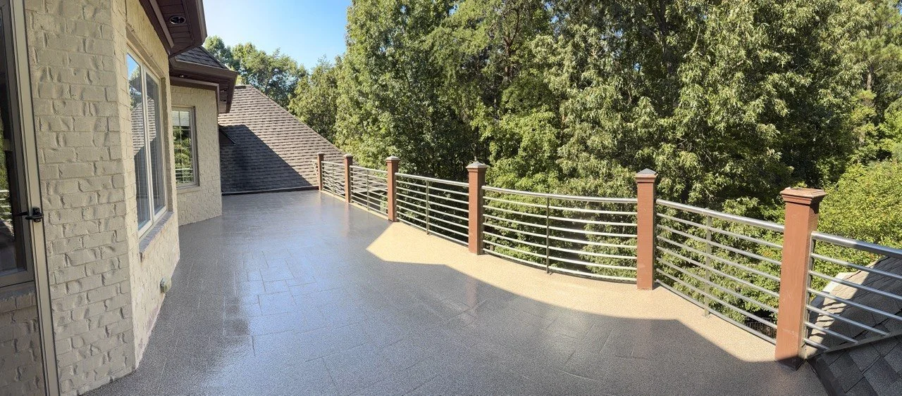 overlay stamped concrete
