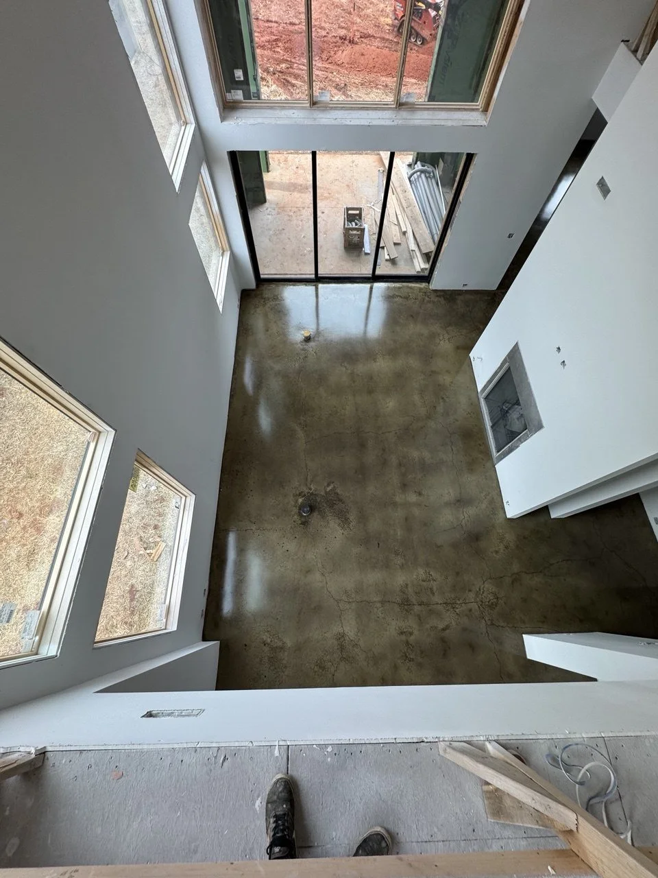 Polished concrete floor