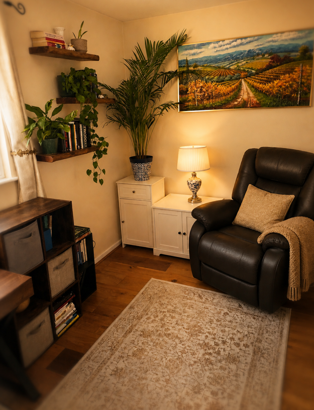 Warm Welcoming Therapy Room