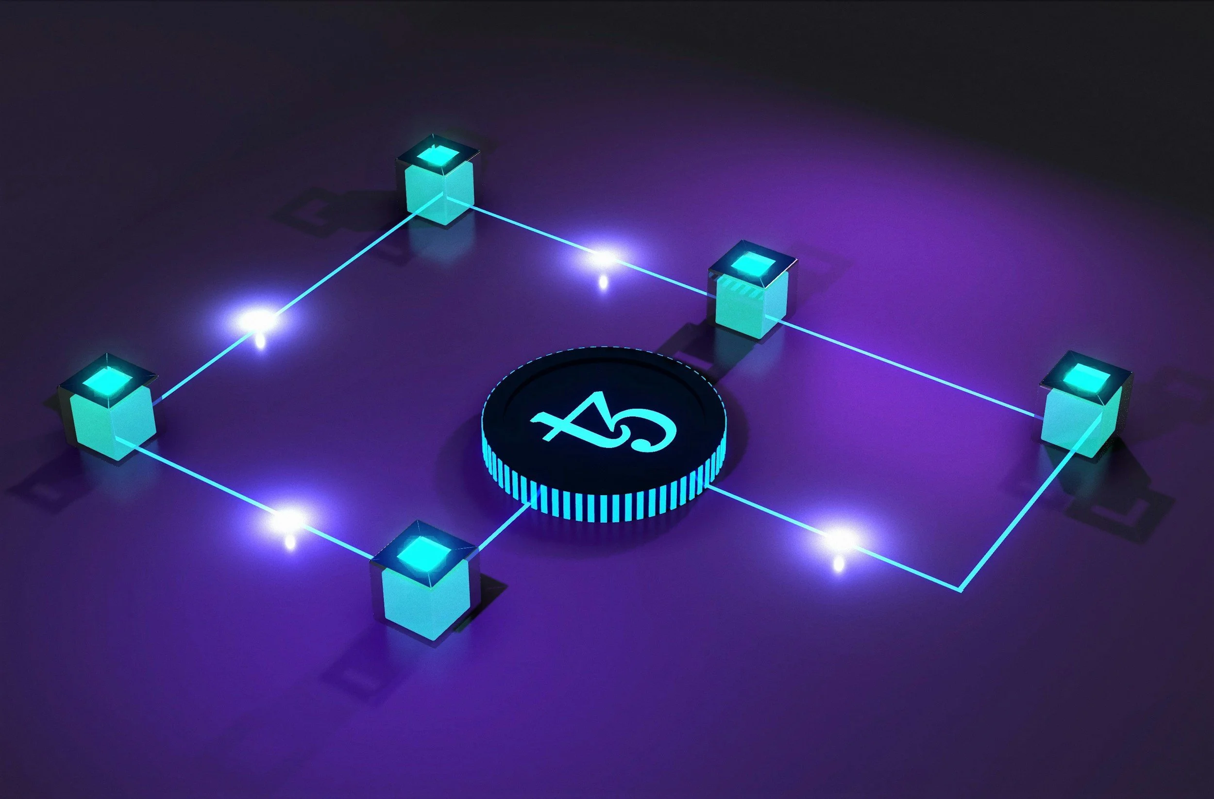 Connected digital systems representing accounting software integration and efficient information flow.