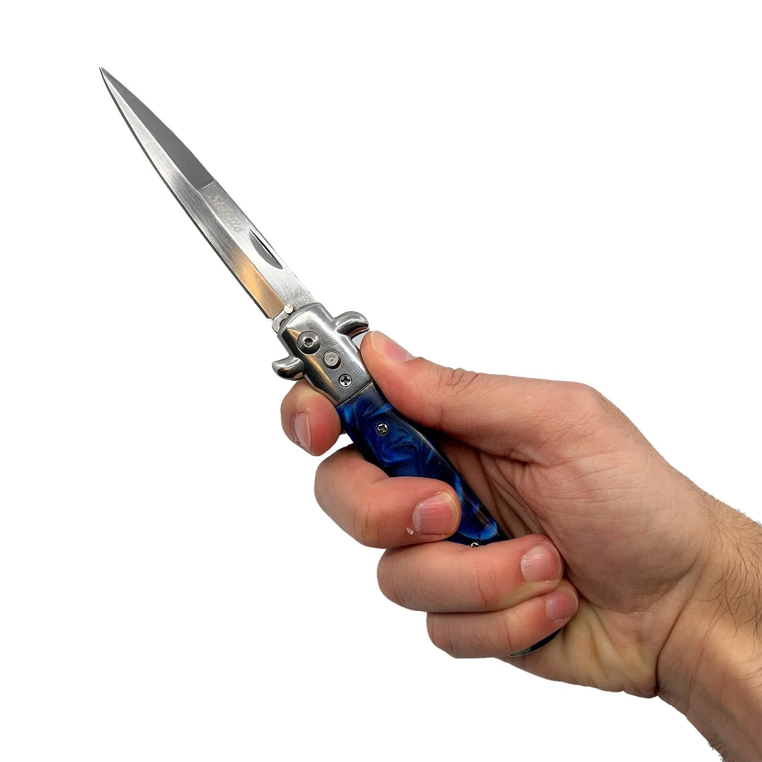 stiletto-automatic-knife-blue-handle-in-hand.jpg