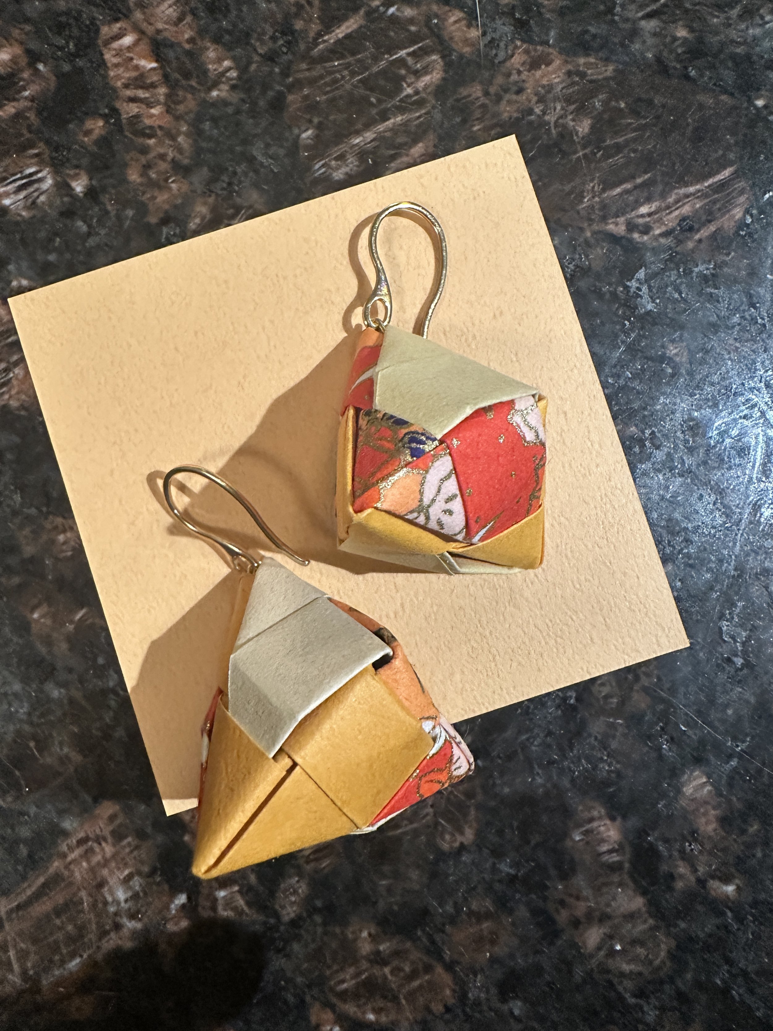 Tetrahedron Earrings (small)